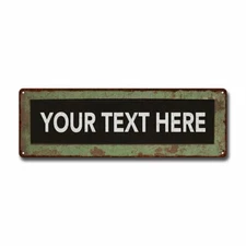 Personalized Rustic Metal Sign Roll Vintage Look Metal Sign 106180072001