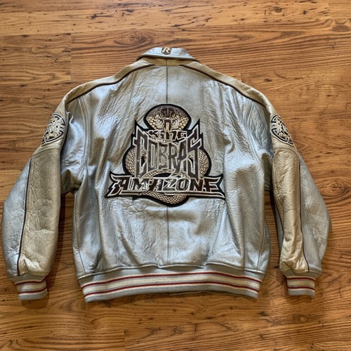 Vtg 2XL R.B.C Motorcycle Leather Jacket 