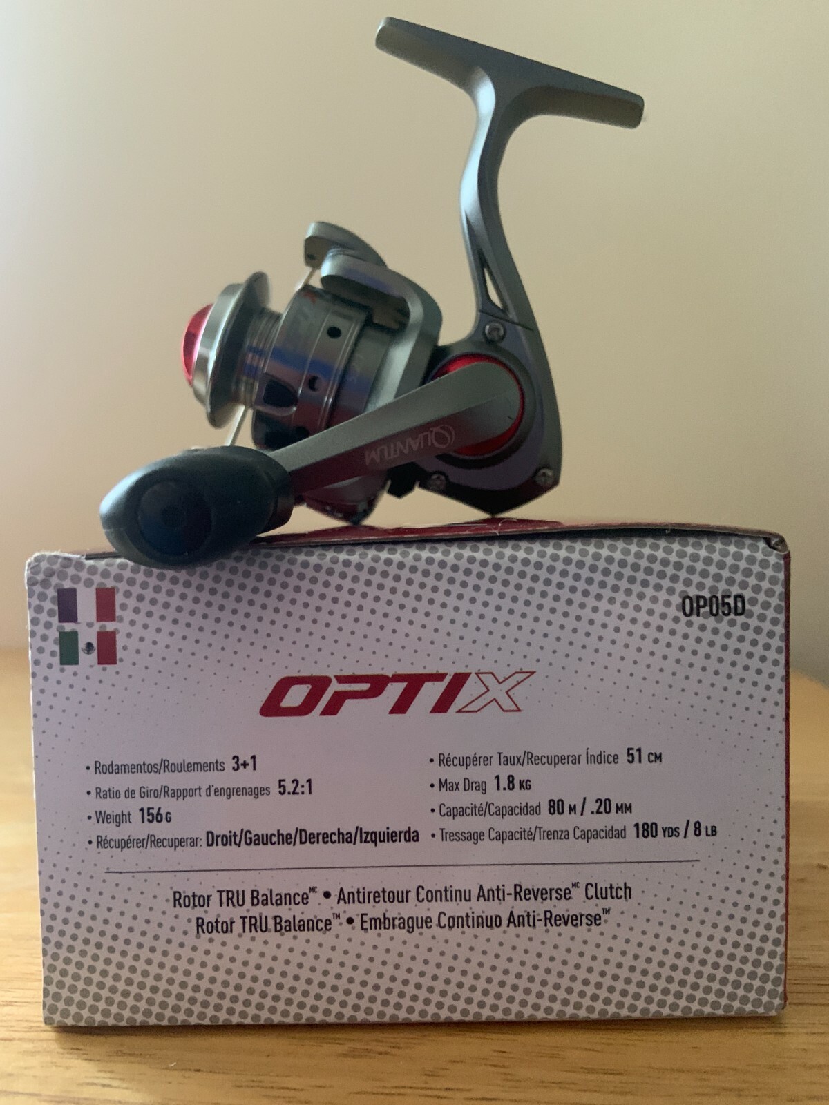 QUANTUM OPTIX OP05D ULTRA LITE SPINNING REEL