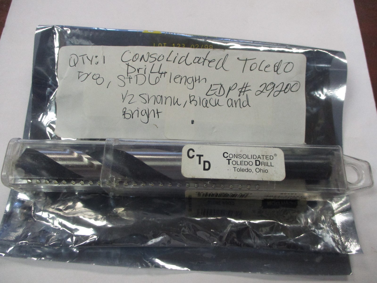 Consolidated Toledo 29200 1/2 6" Length Shank Drill Bit for sale online