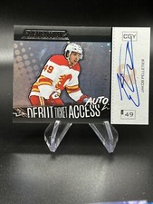 2023-24 UD Credentials DEBUT TICKET ACCESS AUTO ICE BLUE Jakob Pelletier /99 RC