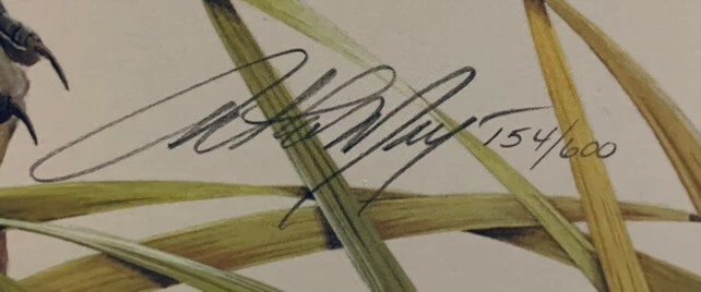 Juego de 2 impresiones artísticas LE "American Egret" y "Great Blue Heron" de Art LaMay-Firmadas Foto 4 de 4