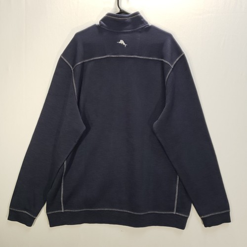 Tommy Bahama NFL New England Patriots Men 2XLT Pullover Sweater 1/4 Zip $158 NEW - Picture 5 of 8