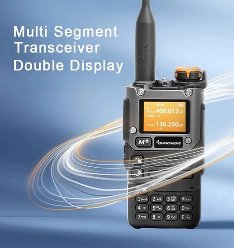 Walkie Talkie 5W Air Band Radio Tyep C Charge UHF VHF DTMF FM Scrambler Wireless - Bild 4 von 19