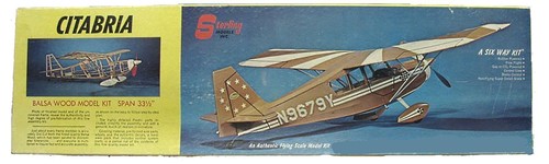 Sterling Model Airplane Plans (UC-FF-RC): Citabria 33½" 1/12 Scale RP or .020 - Picture 2 of 3