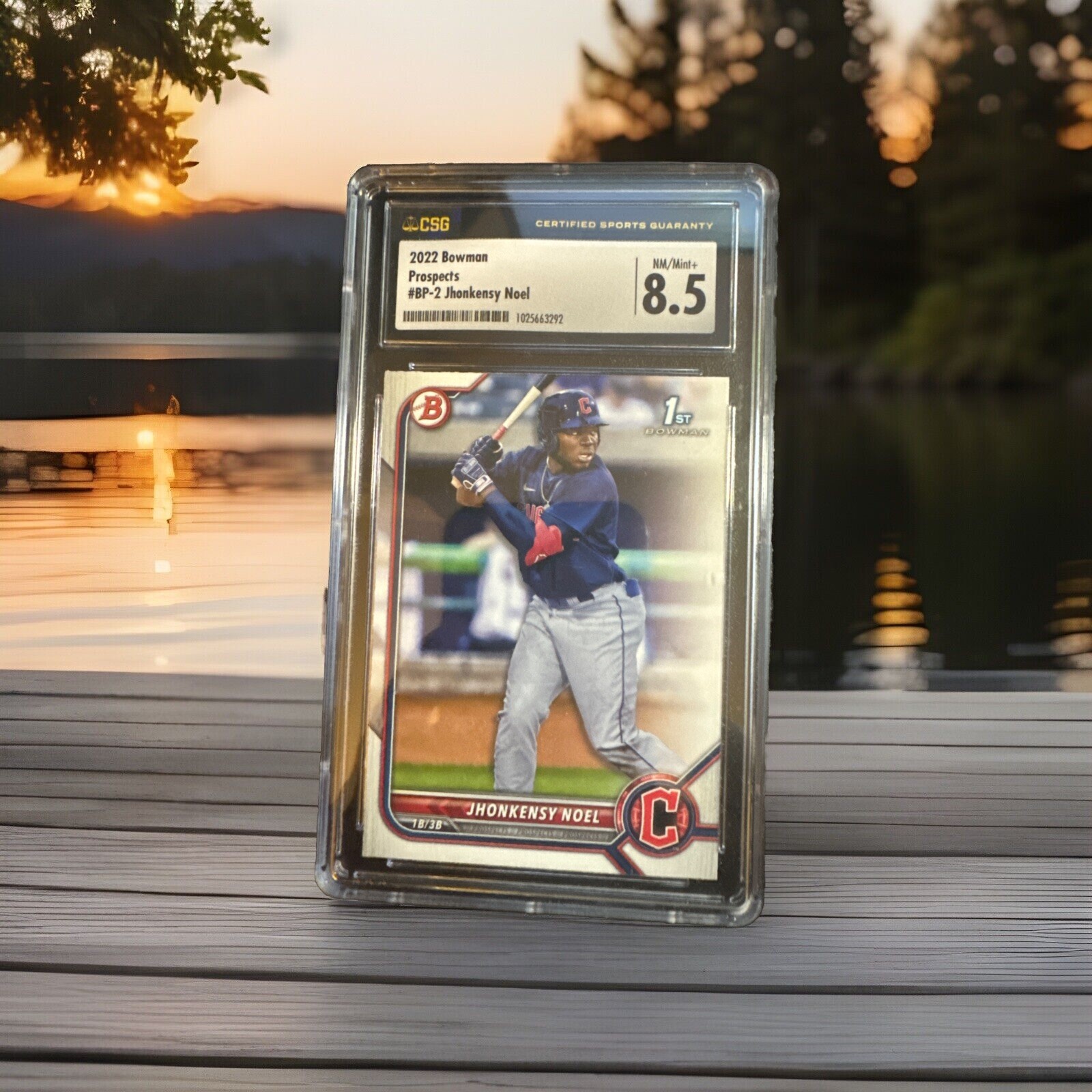 2022 Bowman Crome Prospects BCP2 Jhonkensy NoelCleveland Guardians