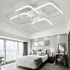 Modern Chandelier LED Lights Black Frame Ceiling Light Living Room Pendant Lamp