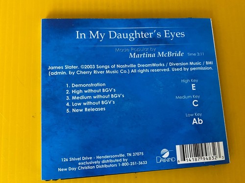 Daywind Soundtracks CD Martina McBride In My Daughter's Eyes 3 key Accompaniment - Picture 4 of 4
