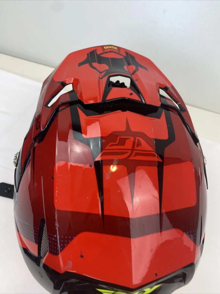 Casco Fly Racing Dirt Youth Toxin MIPS Clima Frío Embargo Rojo JUVENTUD Pequeño Foto 4 de 4