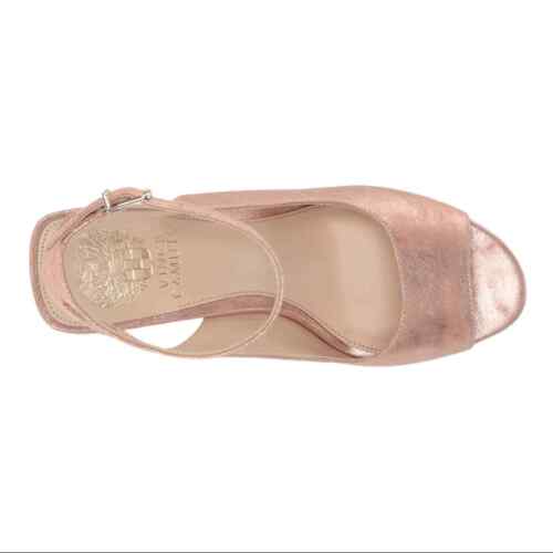 Vince Camuto Reteema Slingback Leather Sandal Size 7 Pink - Picture 4 of 12