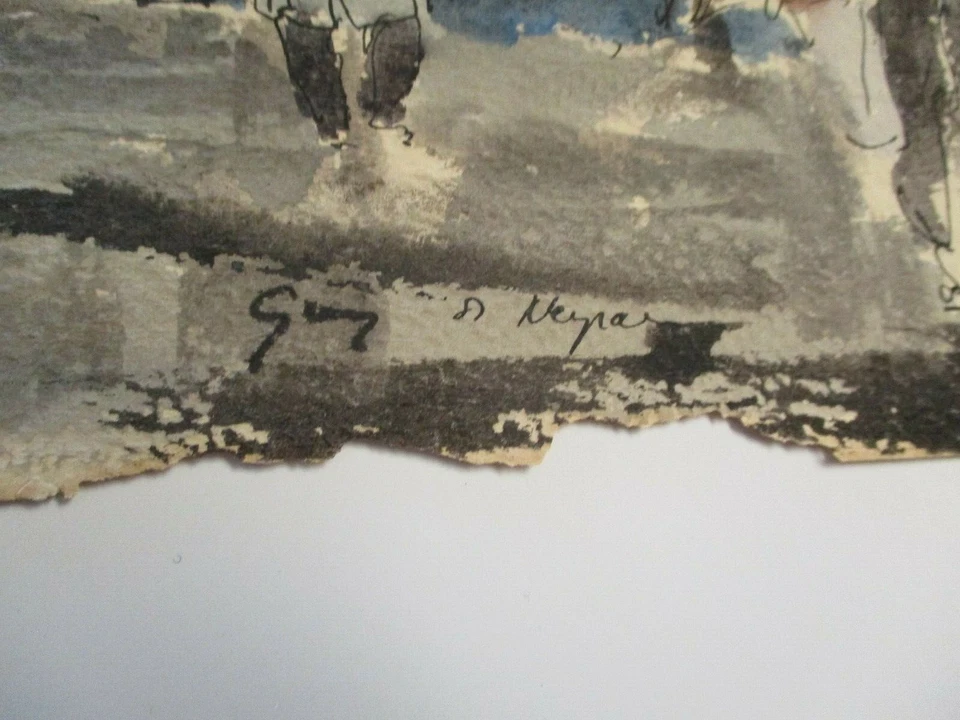 PINTURA ORIGINAL GUY DE NEYRAC ANTIGUA PARÍS ESCENA CALLEJERA IMPRESIONISTA FRANCESA Foto 2 de 4