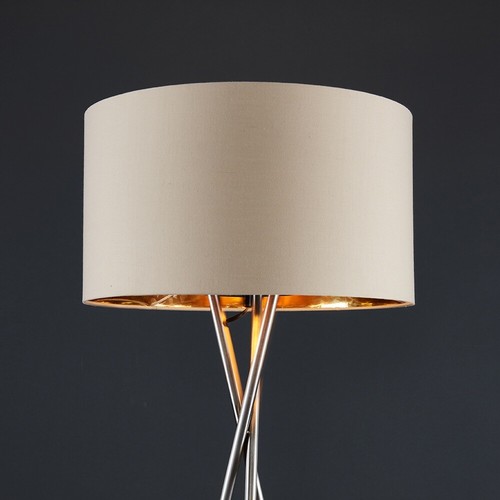 Tripod Floor Lamp Standard Standing Reading Light Living Room Brushed Chrome - 第 81/83 張圖片