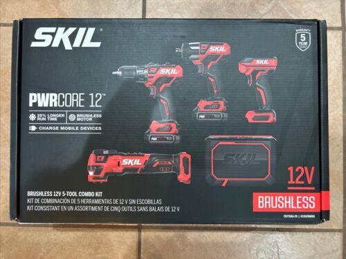 SKIL CB7368A-20 PWRCORE 12 12v Brushless 5-tool Combo Kit- BRAND NEW