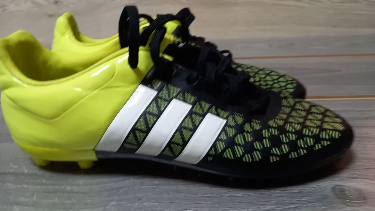 ADIDAS ACE 15.1 FG/AG B32842 Yellow Soccer Cleats Football