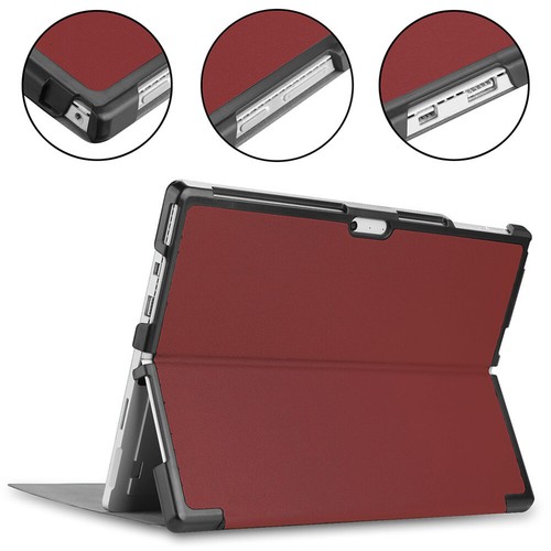 For Microsoft Surface Pro 4/5/6/7/8/9/X 2022 Folio Leather Stand Case Cover UK - Picture 37 of 43