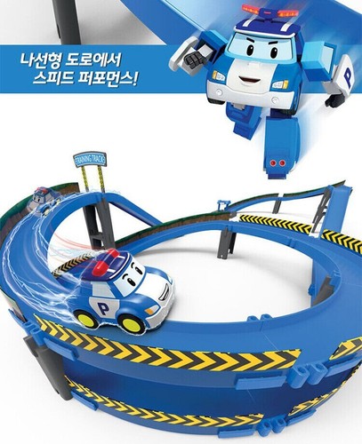 RoboCar Poli Rescue Team SPEED LAUNCHER CYCLONE SET Playset Poli Car Track - Picture 6 of 8