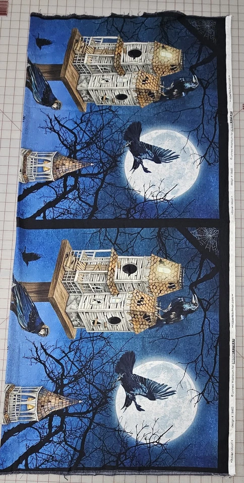 Raven Moon de Lynnea Washburn para Robert Kaufman Design #18484, 1 1/4 yardas de algodón Foto 2 de 4