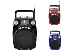 Supersonic SC-1390BT Portable/Rechargeable Speaker Bluetooth 4-Band Radio