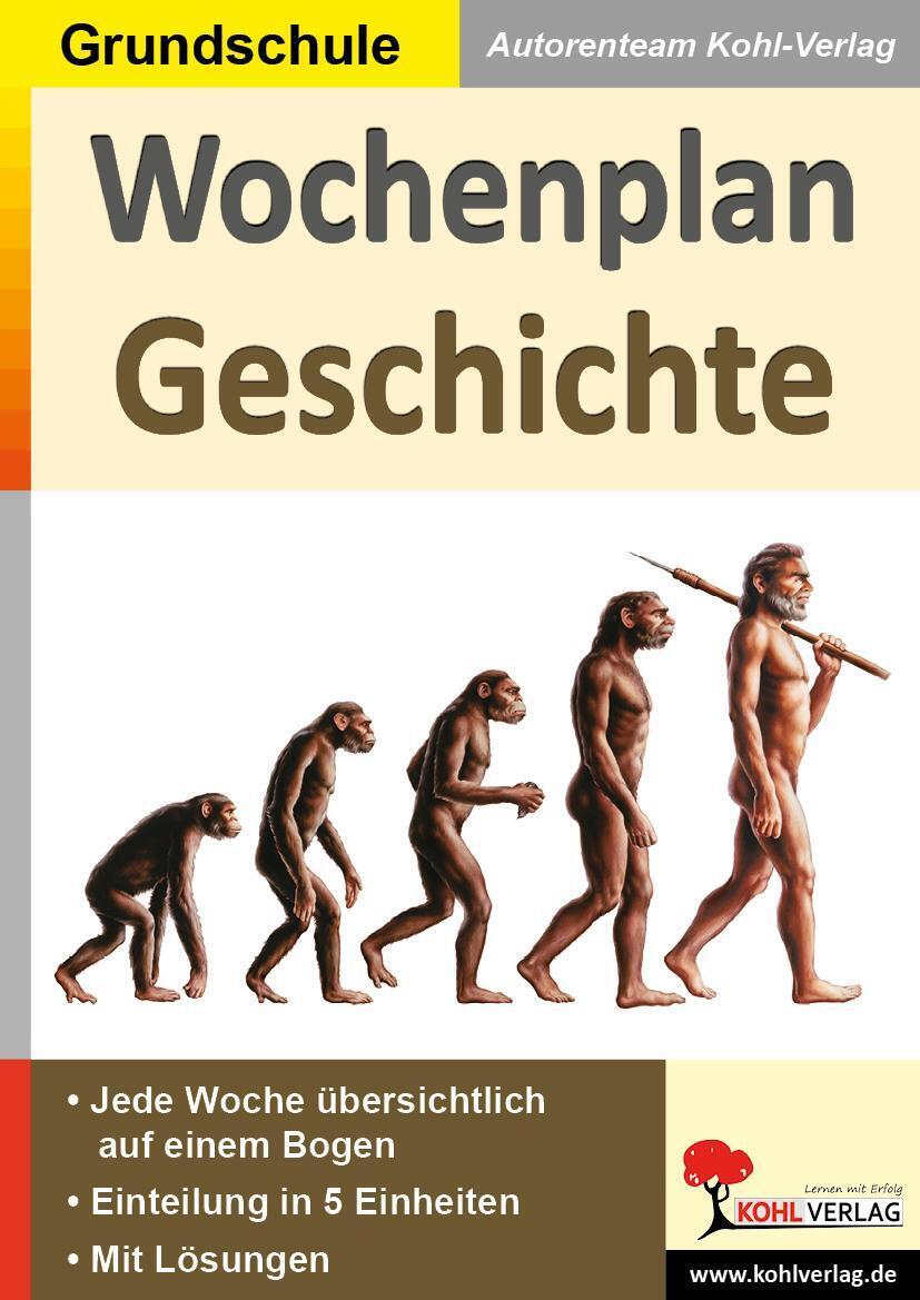 Thumbnail - Wochenplan Geschichte | Mila Müller | Taschenbuch | Wochenplan | 80 S.
