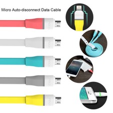 LOT 3FT Micro USB Auto-disconnect Charger Sync Data Cable for Android Samsung