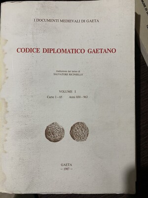 Diplomatischer Code Gaetano, Gaeta, Latina, Latium, Italien, Vol. 1-2-3