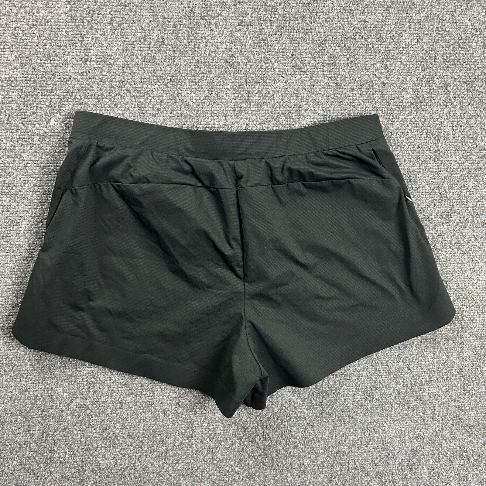 Uniqlo Shorts Womens Large Black Dry Athletic Stretch Drawstring 100% Polyester thumbnail 4