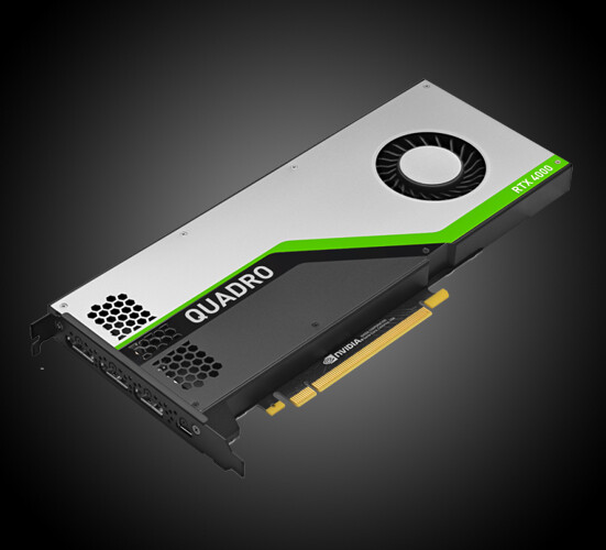 Nvidia Quadro RTX 4000, 8GB GDDR6, 3x DP, USB-C (PNY VCQRTX4000-PB