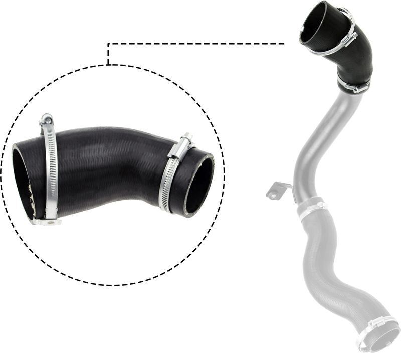 Gates 09-0640 Charge Air Hose Air Supply System Fits Ford Galaxy Mondeo S-Max