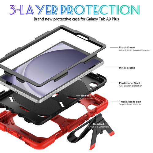 Custodia protettiva per Samsung Galaxy Tab A9 2023 X110 X115 X117 8.7 cover case outdoor - Foto 4 di 7