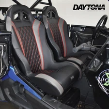 RED (PAIR) Polaris RZR 1000/Turbo Seats by Aces Racing 