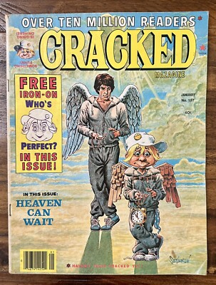 Vintage CRACKED Magazine Heaven Can Wait Cover #157 January 1979 Issue