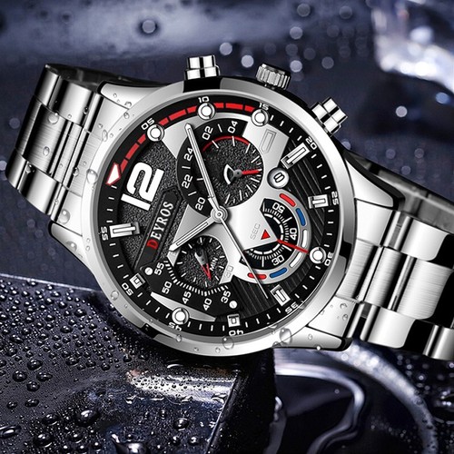 fashion Men s stainless steel waches luxury quartz wristwatch ,Men casual watch - Picture 2 of 6