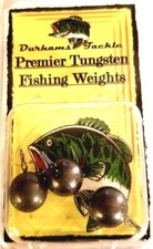 Durhams Tackle - Premier Tungsten Dropshot Round Weight 3/8oz. 3 pack 