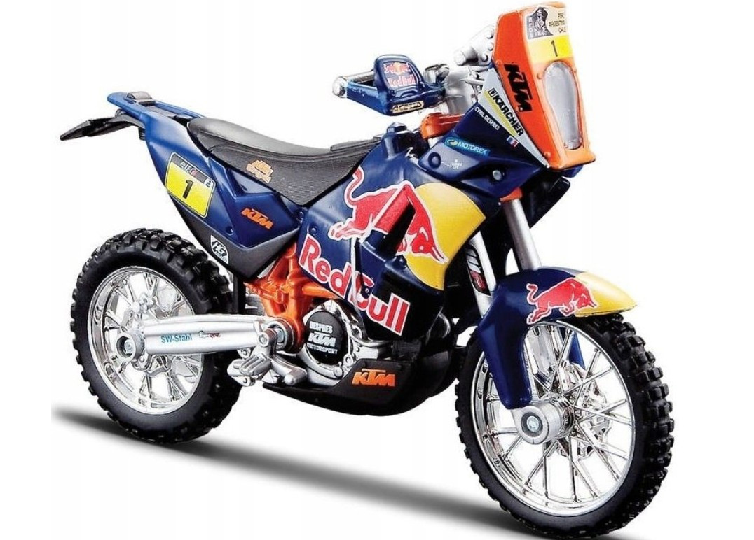 KTM 450 Rally Dakar Austrian Motorcycle Model Toy Diecast 1:18 Scale Bburago