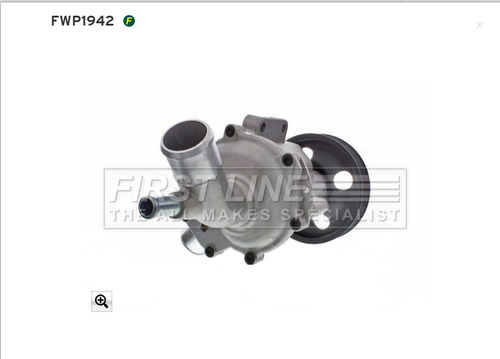 Water Pump For Chrysler Neon PT Cruiser Fiat 500X Argo Linea First Line FWP1942 - Picture 4 of 5