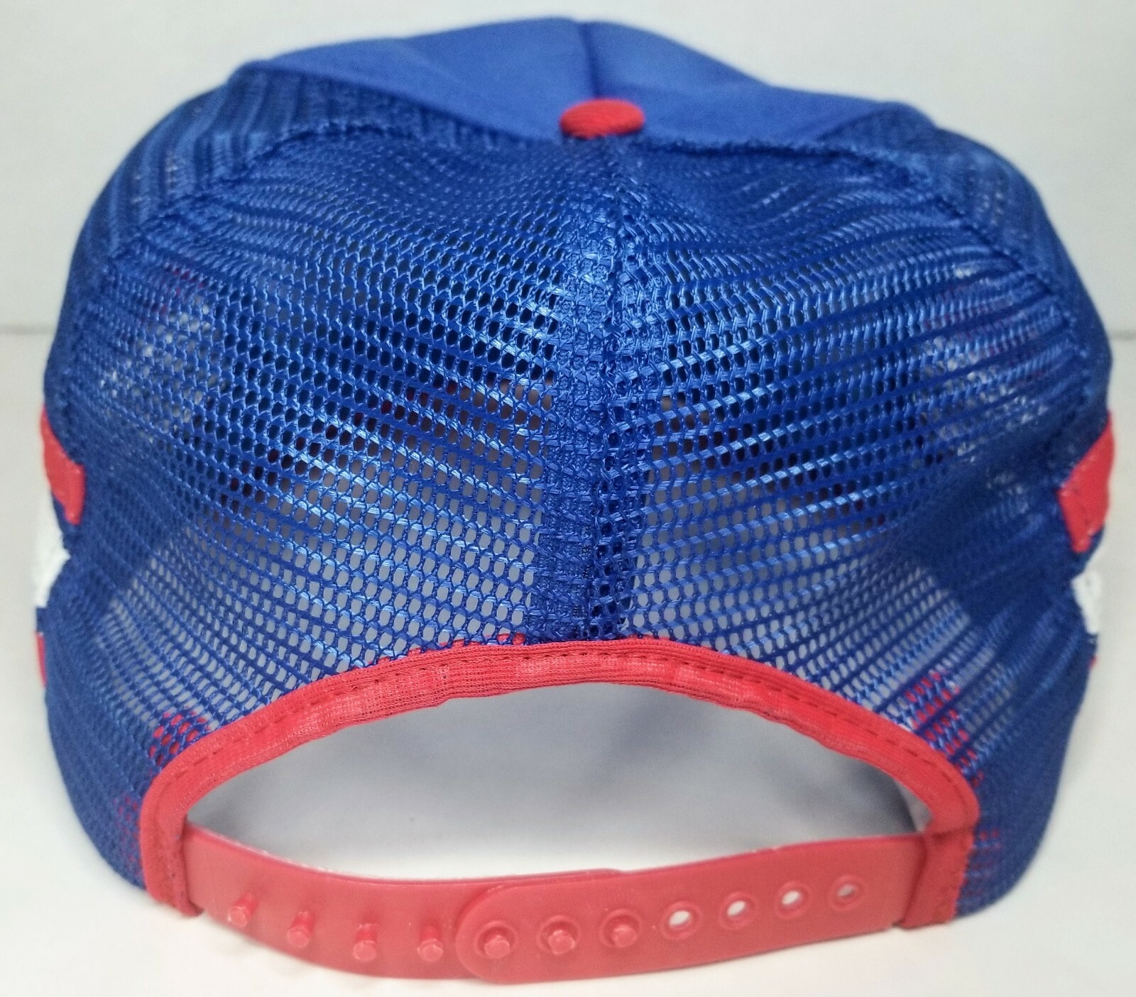 Vintage Pepsi-cola Pittsburgh PA Snapback Trucker Hat Red White Blue 3-Stripe image 7