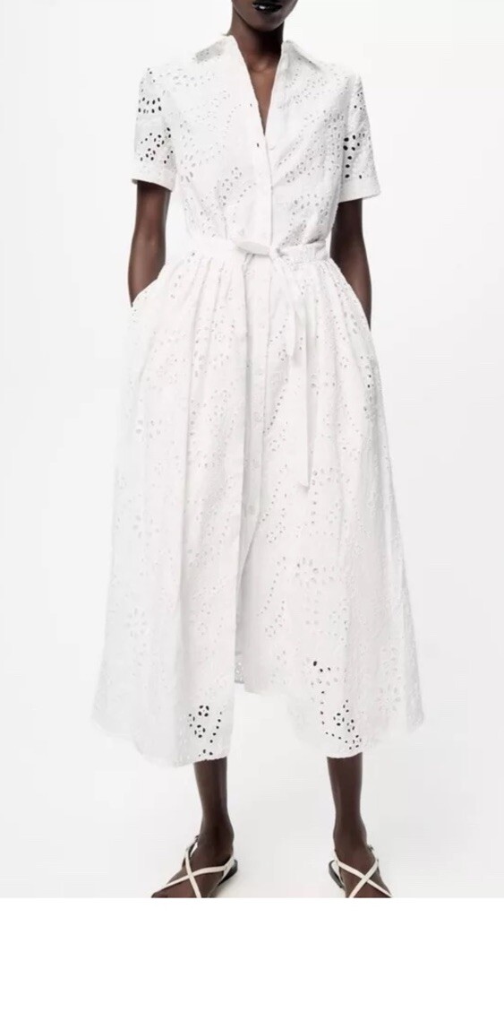 【新品半額以下】papier Carrie dress/white ワンピース papier Carrie dress/mint シャツワンピフリル