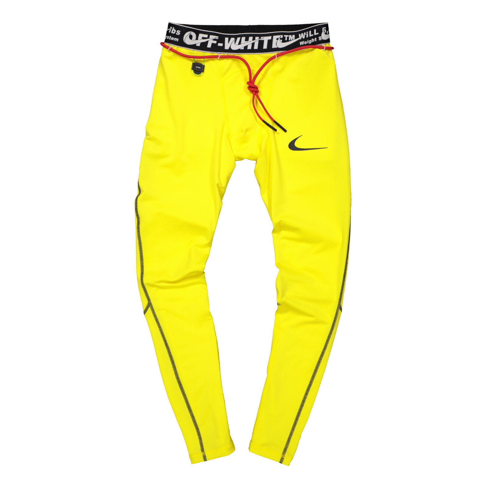 Collant da corsa uomo M Medium ~ Off White x Nike NRG Pro CN5532 731 Opti Giallo