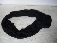 Women’s Infinity Scarf Lightweight Black Viscose 30" x 16"  Black NWOT