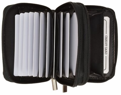 Holder Wallet Credit Card Accordion Wallet Genuine Leather Credit