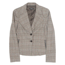 Max&co Womens Blazer Jacket Beige Wool Uk 8