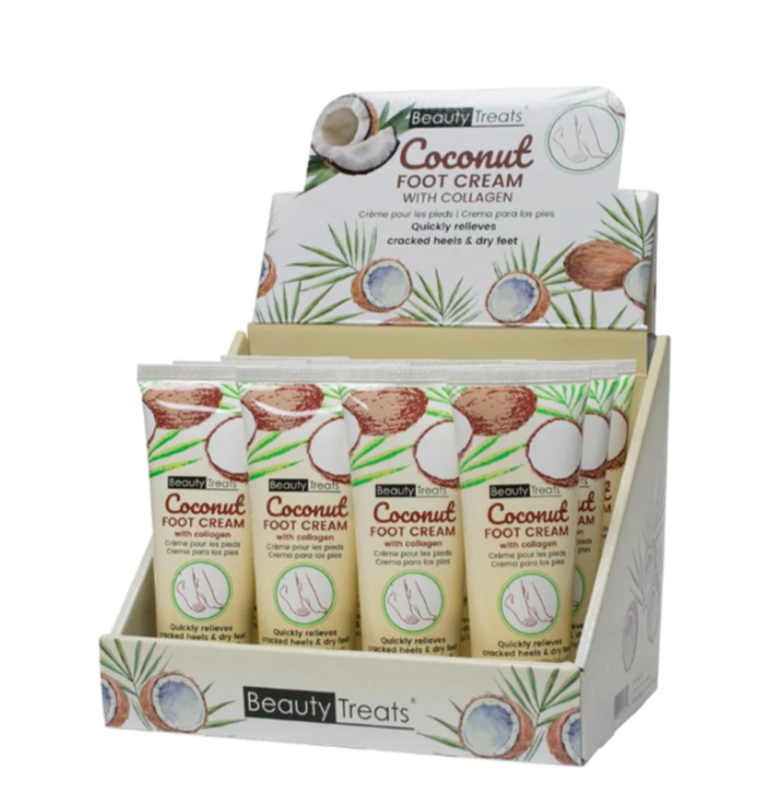 Beauty Treats Coconut Foot Scrub & Collagen Foot Cream Set, Foot Care Set 2 PCs! eBay