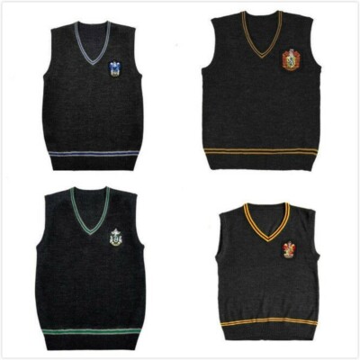 Gryffindor Slytherin Ravenclaw Westen Weste Harry Potter Strick Weste Pullover