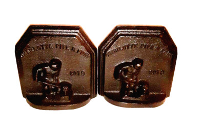 Cast Iron Bookends Charlotte Pipe & Foundry FDRY 2016 Commemorative Collectible