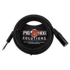 Pig Hog Solutions 5-foot 1/4" TRS(Male)-XLR(Male) Balanced Cable (PX-TMXM05)