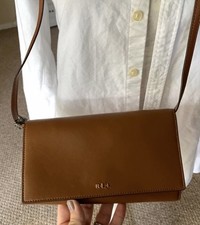 lauren ralph lauren dowell camera leather crossbody bag