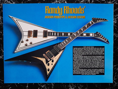 RANDY RHOAD's JACKSON Prototype & Custom GUITARS * Hochglanz-Poster * 38 x 28