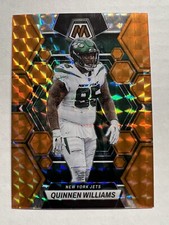 2023 Panini Mosaic Quinnen Williams /199 Orange Mosaic Prizm #77 New York Jets