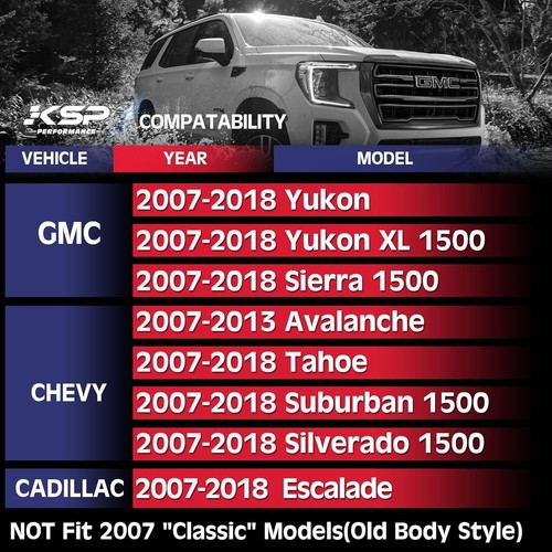 KSP 0-2" OEM Upper Control Arms for Silverado Sierra 1500 2007-2018 Tahoe Yukon - Picture 2 of 7