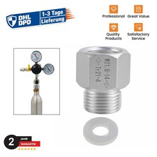 Neu CO2 Zylinder Regler Adapter TR21-4 auf W21.8-Anschluss für Sodastream Silver